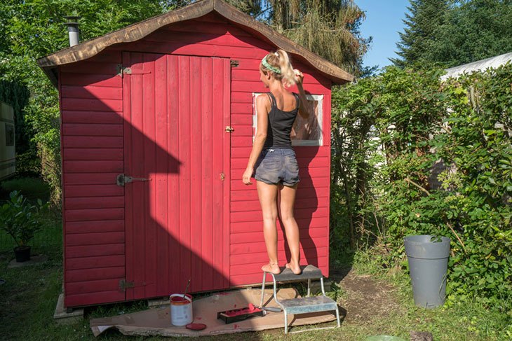 best paint for outside shed